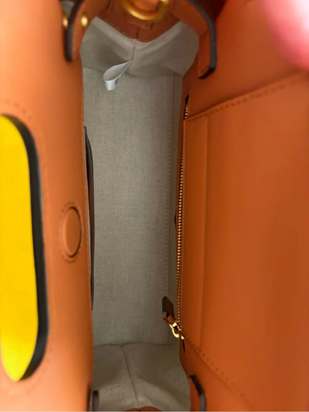 MCM Cognac Brown Top-Handle Satchel with Detachable Strap